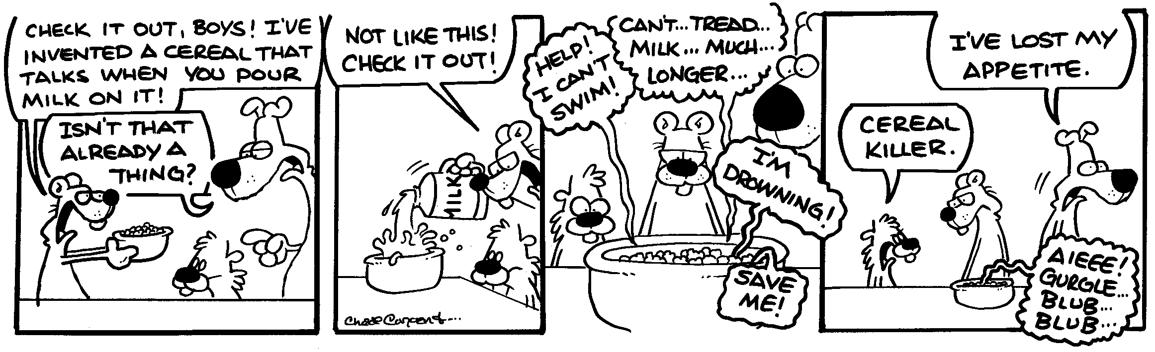 Original TUNDRA ink drawing: CEREAL