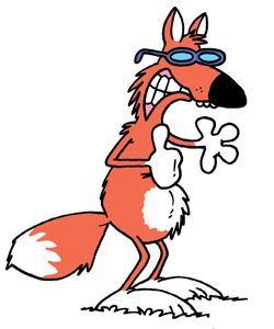 Tundra fox mascot illustration