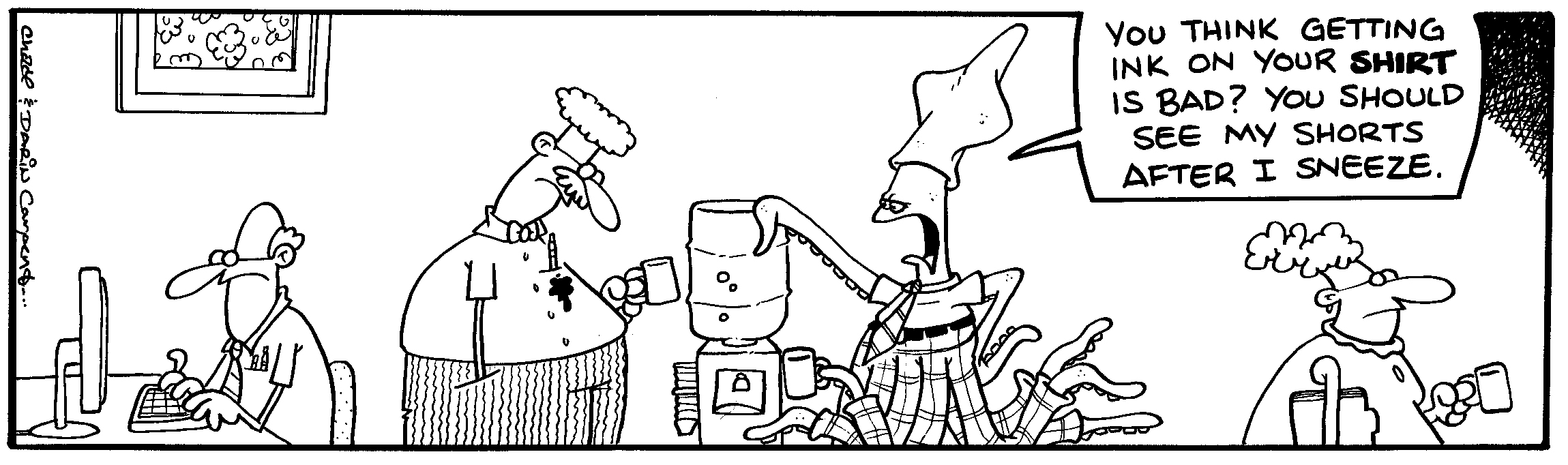 Original TUNDRA ink drawing: SNEEZE